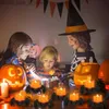 Andra evenemangsfestleveranser 3st Halloween LED Candle Light Spider Pumpkin Lamp för Halloween Party Home Decoration Ornaments Haunted House Horror Props Q231010