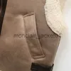 Parkas pour femmes ZVRI 2023 automne hiver nouvelles dames fourrure chaude intégrée sans manches polaire couture manteau gilet veste J231010