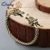 Bangle Qiming Nordic Dragon Bracelet Women Women Antique Bew Gold Boho Vintage Men Jewelry Bracelets Viking259S