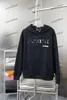 Xinxinbuy Hommes Designer Sweat à capuche Paris détruit Lettre Imprimer Femmes Noir Gris Jaune Blanc S-2XL