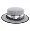 Baretten Wol Hoge kwaliteit Fedora hoeden voor dames Geruit lint Winterhoed Comfortabel Koel Mooie verschillende kleuren