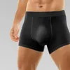 Sous-vêtements sans couture hommes glace soie lisse sous-vêtements shorts U poche convexe boxer slips élasticité slips garçons renflement