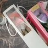Janela transparente sacos de presente buquê de flores sacola alça de casamento sacos para convidados criativo caixa de doces fontes de festa lx6152