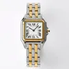Nuevo diseñador clásico Reloj de diamantes para mujer Reloj Movimiento de cuarzo Tanque cuadrado Oro Sier Relojes para hombre Montre De Luxe Business 22 * 30 mm Tendencia
