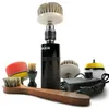 Other Housekeeping Organization Shoe Brushes Professional Adjustable Speed Electric Polisher Kit Clean Dust Leather Care Shine Set Polishing Boot 231009