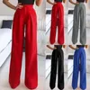 Women's Pants Wide Leg For Women Trousers Solid Casual High Waisted Palazzo Sweat Womens