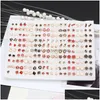 Stud Stud 100 Pairs Assorted Styles Polymer Clay Hypoallergenic Earrings Lot For Kids8107891 Jewelry Earrings Dhc1V