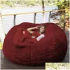 Чехлы на стулья Ers Drop Bean Bag с пушистым сохранением тепла Hine Моющийся большой диван Er и Nt Recliner Доставка мебели для спальни на дом Gard Otbqu