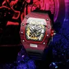 Richardmill Orologi Orologio meccanico automatico Kimsdun Orologio da uomo Richar Wine Barrel Orologio sportivo Uomo Miller Hollow Meccanico automatico K2012a