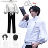 Costume a tema Okkotsu Yuta Cosplay Jujutsu Kaisen Okkotsu Yuta Cosplay Come Anime Uniform Wig Ring Suit Halloween Come Adult Q240307