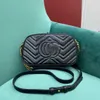 Original Leather Women's Marmont Wave Pattern Camera Fashionable Casual Shoulder Crossbody Bag Stores Are 95% Off Clearance Wholesale