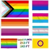 DHL Dostosuj Rainbow Flag Banner 3x5ft 90x150cm gejowskie flagi Duci Banery poliestrowe Kolorowe LGBT Lesbian Parade Dekoracja 1010