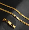 Hainon wholale color 18k gold necklace 5mm 20inch for men factory oem stamped 18kgf chain brass stock253l4643312
