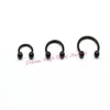 Black Horseshoe 316l Surgical Steel Nostril Nose Ring Circular Piercing Ball Body Smycken Rings CBR Ring Earring16g 6mm 8mm 10mm333L