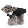 ملابس الكلاب OIMG خطوط شبكة الحيوانات الأليفة ثيدي Teddy Pomeranian Schnauzer Gentleman Tuxedo Puppy Guppy Suit