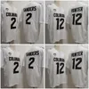 Maillots de football du Collège Colorado Buffaloes Shedeur Sanders Travis Hunter Blanc Maillots pour hommes cousus