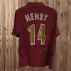 2002 2005 Henry Bergkamp Retro Soccer Jersey 94 97 V. Persie Vieira Merson Adams Home Away 3rd Football Shirt Wright Reyes Piresユニフォーム