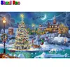 Diamond Painting 5d Diy Diamond Painting Christmas Tree Cartoon Snowman Full Square Round Mosaic Town Landscape Diamond embroidery Festive Decor 231009