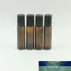 wholesale 10 ml (1/3 oz) rouleau de verre épais ambre, clair et bleu sur des bouteilles de parfum vides d'huile essentielle à bille roulante avec qualité de bille roulante en acier inoxydable