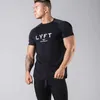 Herren T-Shirts Lyft New Fitness Brothers Herren Übergroßes T-Shirt Sommer Lässiger Druck Kurzarm Herren Sport 300t