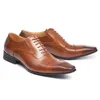 Dress Shoes Designer de luxe hommes chaussures en cuir affaires tête carrée en cuir chaussures habillées pour hommes décontracté à lacets chaussures simples Zapatos Hombre 231009