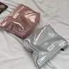 Evening Bags Bling Pink Clutch Bag Makeup Large Capacity Wash Simple Design Women