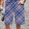 Shorts voor heren Gestreept geruit Grappig strand Comfortabel Mode Badpak Cool Street chic Casual Los 3D-geprint Zomer Man Mannen/Vrouwen