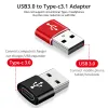 USB-A 3.0 Type C إلى USB Male Converter Charger Convertor لـ Samsung Huawei Xiaomi Android Phone