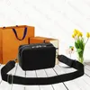 Bolsos de hombro de diseñador ALPHA WEARABLE Bolso pequeño para cámara Bolsos de mensajero de cuero Cierre de cremallera doble Crossbody Hombres Mujeres Extraíble Ajustable Jaco Correa Monedero