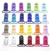 Pacifier Holders Clips# 48Pcs Eco-friendly Plastic Baby Pacifier Clips Holder Mix Colors Dummy Soother Bib Suspender Clip Transparent 25MM 231010