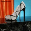 Robe chaussures automne sexy perles pompes pour filles blanc bout pointu stiletto cuir verni talons hauts mode fête de mariage femmes 46