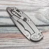 Evil Eyes Custom Hinderer XM-18 Folding Knife Titanium Handle High Hardness Tanto CPM 20CV Blad utomhusutrustning Taktisk fickan EDC Camping Survival Tools