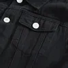Men's Vests SHIFUREN Men Cotton Ripped Jeans Sleeveless Jacket Black Denim Vest Singlebreasted Male Hip Hop Washed Cowboy Waistcoat 231010
