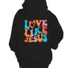 Herenhoodies Love Like Jesus Herfst Winter Christelijke Bijbel Mannen Vrouwen Hip Hop Trui Comfortabele Fleece Dikke Warme Sweatshirts