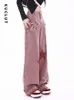 Damen Jeans KUCLUT Y2k Star Pink Damen Streetwear Baggy Denim Hose American Vintage High Waisted Mom Fashion 231009