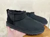 Designer stivali invernali stivaletti rotondi stivaletti di pelle di pecora tagliati stivali per piattaforma super mini piattaforma invernali per donne scarpe da pecora