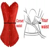 sexy vrouwen Zwart steampunk corset bovenborst gothic kleding korsett body shaper corselet corpete espartilho2325