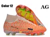 ギフトバッグメンズハイアンクルフットボールブーツRonaldo CR7 Superfiys IX 9 Elite XXV Ag Cleats Neymar Acc Mbappe Zooms Soccer ShoesトップアウトドアトレーナーBotas de Futbol