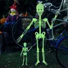 Autres fournitures de fête d'événement 90 / 32 cm brillant dans les décorations d'Halloween de squelette sombre pour la maison suspendue crâne lumineux décor d'Halloween en plein air Q231010