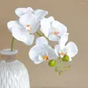 Decorative Flowers 5 Heads Orchid Moisturizing Artificial Branch Wedding Floal Arrangement Materials Room Home Decor Fake Flower Po Props