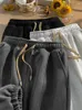 Męskie dżinsy Plush Spodnie sportowe luźne zimowe legginsy swobodne, długie, gęste jesień i sanitarne