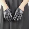 Gants à cinq doigts Harajuku Dark Lolita Cool Girl Half Palm Punk Goth Po Accessoires Femme Danse Discothèque Performance Gants en cuir PU H73 231010