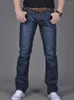 Jeans pour hommes printemps et automne tempérament polyvalent mince grande taille pantalon droit mode lavé pour hommes vêtements