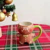 Mugs Cute Ginger Man Ceramic Mug Couple Cup Xmas Presents Drinkware Navidad Office Coffee Mugs Home Milk Tea Cup Christmas Gifts 231009