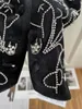Kamizelki damskie 2023 Kobiety moda wysokiej jakości bez rękawów Diamentowa sukienka Diamond Velvet Dress 0918