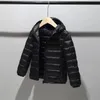 Пуховое пальто для детей от 2 до 14 лет, пуховая хлопковая куртка, одежда для мальчиков и девочек, одежда на хлопковой подкладке, детские флисовые пальто с капюшоном P5076 231009