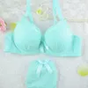 Meninas bonitos conjuntos de sutiãs sexy japonês estudante adorável conjunto sutiã lingerie ajustável rendas bordado push up moda feminina sutiã 205k