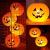 Andere evenementen Feestartikelen Halloween Pompoen Lantaarn Ballonnen LED Lichtgevende Ballon met Licht Kinderen Glow In The Dark Opblaasbaar Speelgoed Halloween Party Decor Q231010