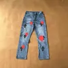 Ch Jeans Designer Make Old Washed Chromes Pantaloni dritti Heart Letter Prints per Donna Uomo Casual Long Style Chromees Hearts Jeans viola ksubi 8 GJQ8