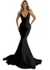 Black Plus Size Mermaid Evening Dresses Long for Women Halter Neck Pleats Birthday Prom Celebrity Pageant Formal Special Occasion Dress Party Gowns Custom Made